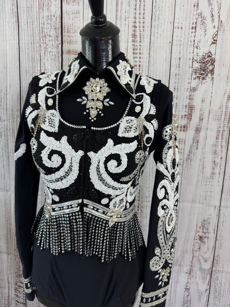 Black & White Horsemanship & Bolero Set (S)