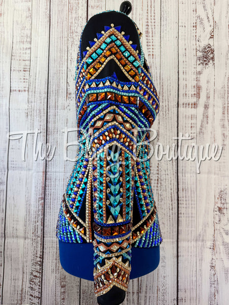RE-ORDER Black, Turquoise, Royal Blue, Copper & Tan Showmanship Jacket (Choose Your Size)