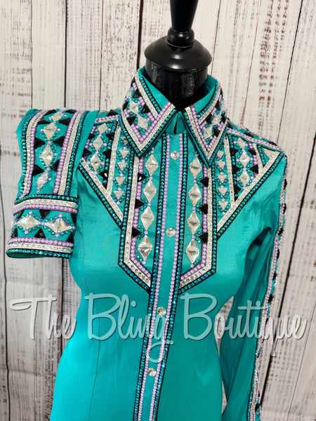 Teal, Berry & Black Day Shirt Set (XS/S)