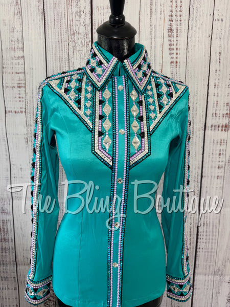 Teal, Berry & Black Day Shirt Set (XS/S)