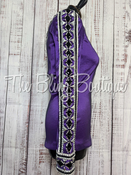 Purple, Grey, Black & White Day Shirt Set (Small)