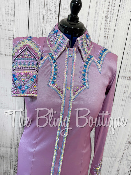 RE-ORDER Lilac, Berry & Periwinkle Day Shirt Set (Choose Your Size)