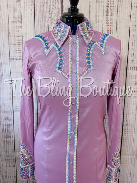 RE-ORDER Lilac, Berry & Periwinkle Day Shirt Set (Choose Your Size)