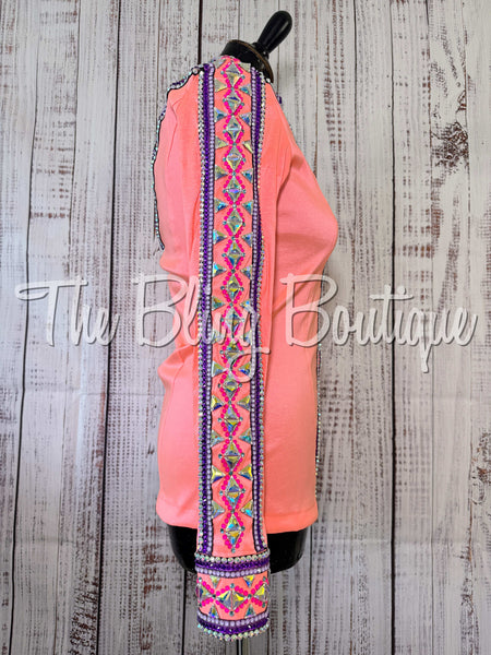 RE-ORDER Bright Coral, Purple & Berry Day Shirt Set (Choose Your Size)