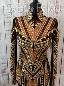 RE-ORDER Black, Copper & Tan Showmanship Jacket (Choose Your Size)