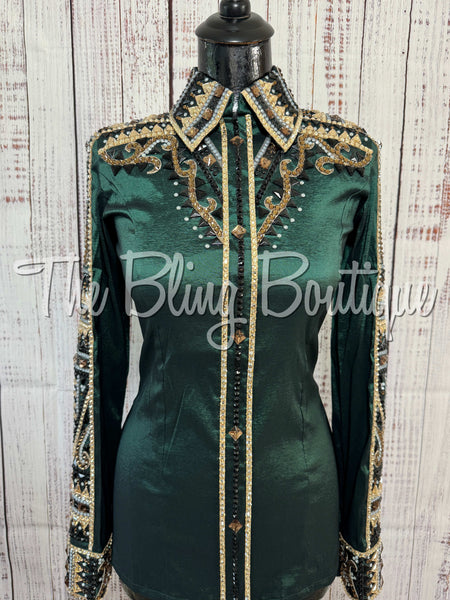 RE-ORDER Forest Green, Tan, Bronze & Charcoal Day Shirt Set (Choose Your Size)