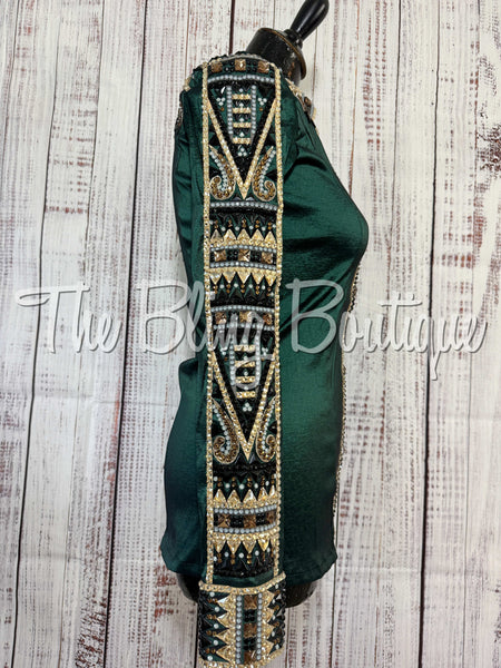 RE-ORDER Forest Green, Tan, Bronze & Charcoal Day Shirt Set (Choose Your Size)