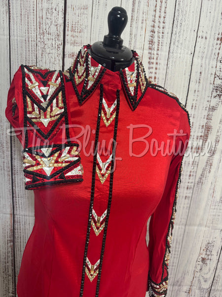 Red, Tan & Black Day Shirt Set (M/L)