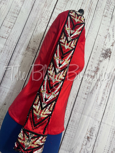 Red, Tan & Black Day Shirt Set (M/L)