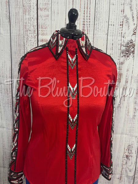 Red, Black & Grey Day Shirt Set (M/L)