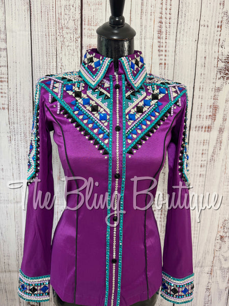 Grape, Turquoise & Teal Day Shirt Set (XS/S)