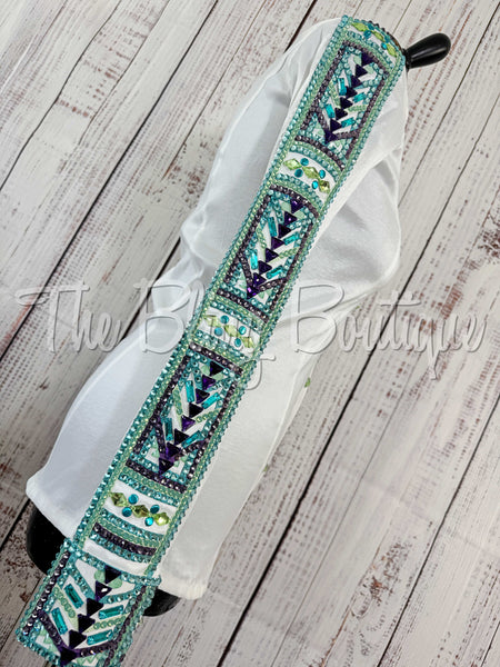 White, Mint, Purple & Turquoise Day Shirt Set (S)