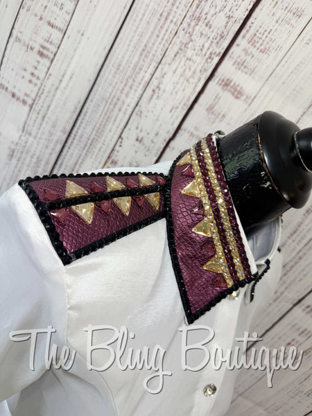 White, Plum, Tan & Black Day Shirt Set (XS/S)