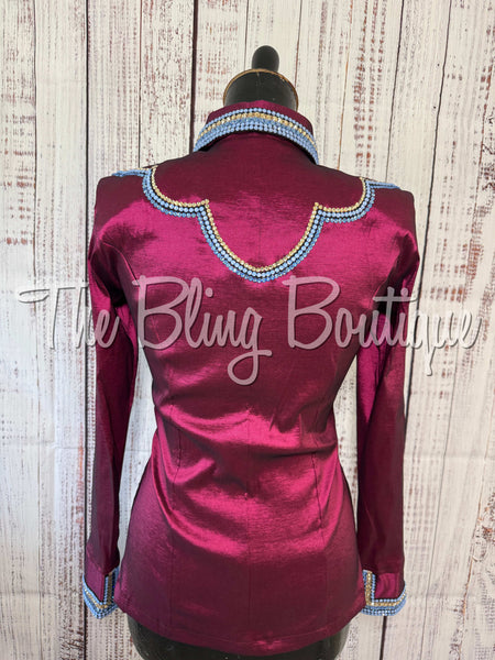 Raspberry & Periwinkle Day Shirt Set (XS/S)
