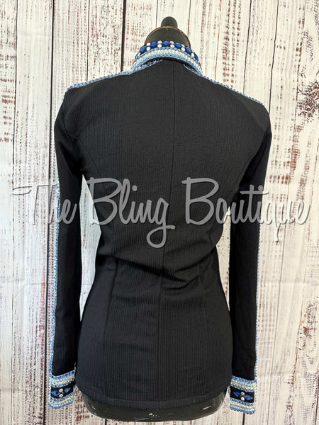 Black, Periwinkle & Blue Day Shirt Set (Small)