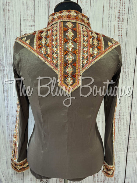 Dark Olive, Copper & Tan Day Shirt Set (XL)