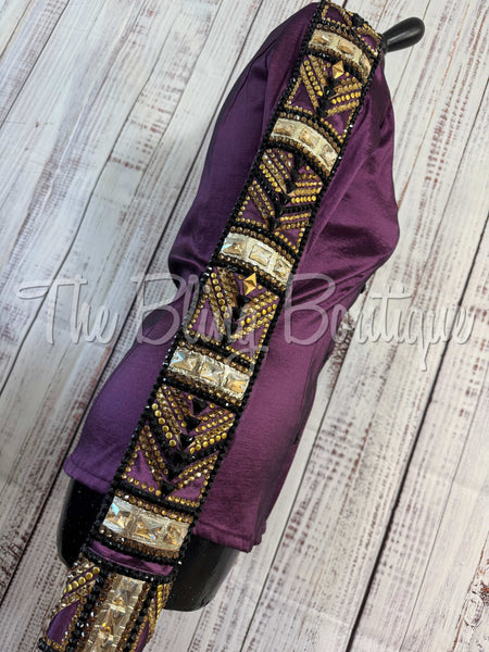 Plum, Tan, Black & Bronze Day Shirt Set (S)