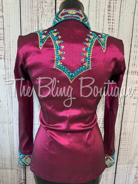 Raspberry & Teal Day Shirt Set (XS/S)