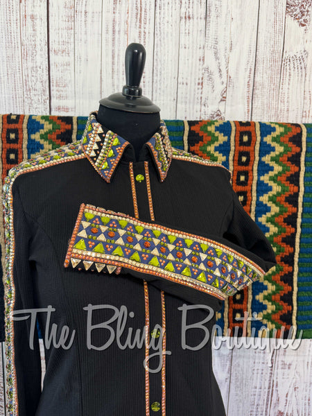 Black, Blue, Copper, Olive & Tan Day Shirt Set (3XL)