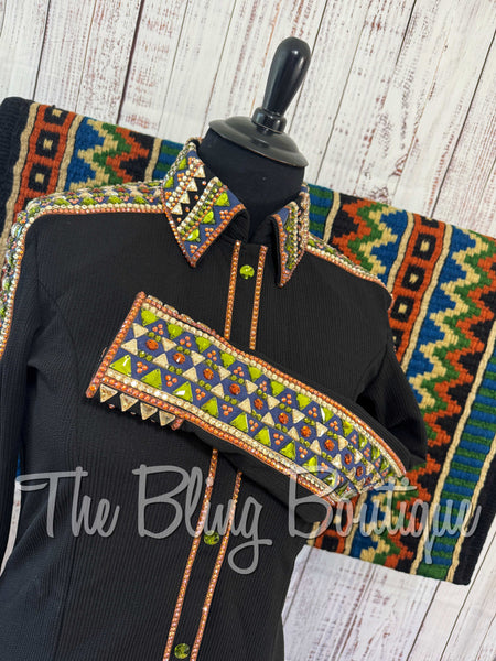 Black, Blue, Copper, Olive & Tan Day Shirt Set (3XL)