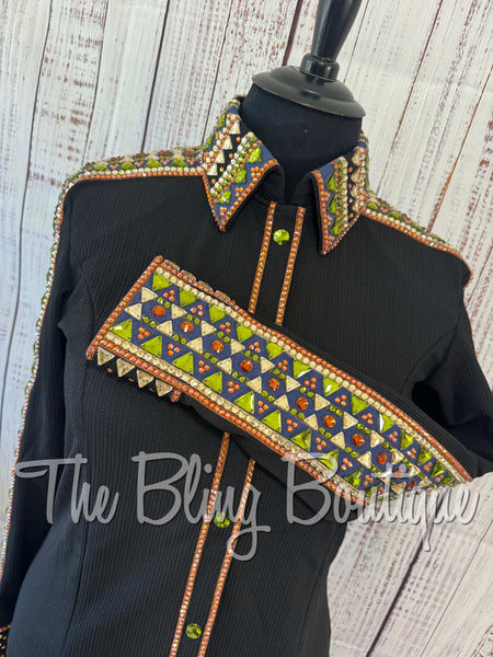 Black, Blue, Copper, Olive & Tan Day Shirt Set (3XL)