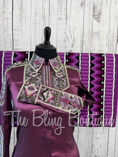 Plum, Berry, Lilac & AB Day Shirt Set (XL)