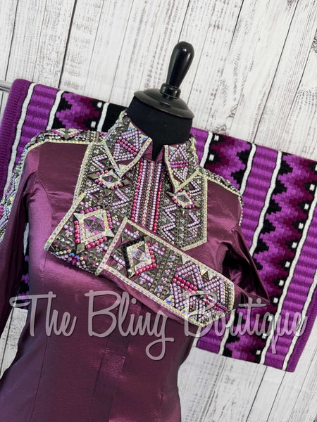 Plum, Berry, Lilac & AB Day Shirt Set (XL)