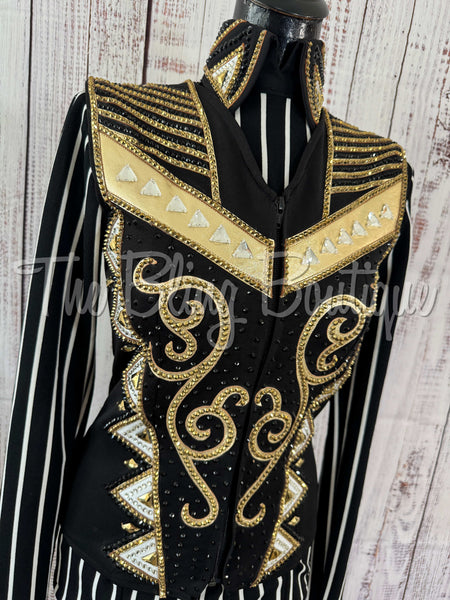 Black, Gold & White 3 Piece Set (XS/S)