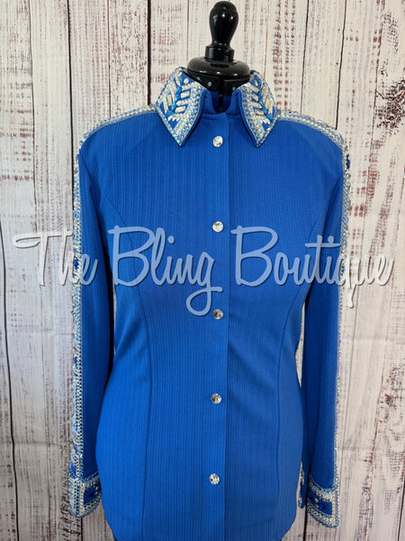 Blue, Periwinkle & White Day Shirt Set (Large)