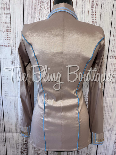 Mocha & Periwinkle Simple Day Shirt Set (XS/S)