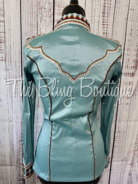 RE-ORDER Sea Foam, Copper & White Day Shirt Set (Choose Your Size)