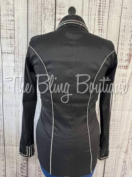 Black & Charcoal Simple Day Shirt Set (Medium)