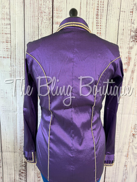 Purple & Tan Simple Day Shirt Set (Large)