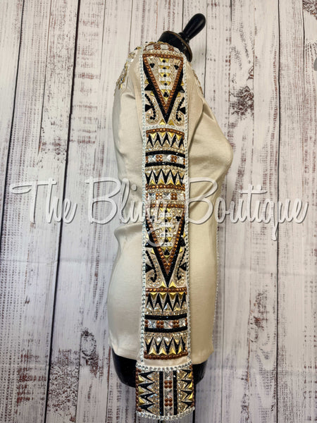 Tan, Bronze, Black & White Day Shirt Set (Small)