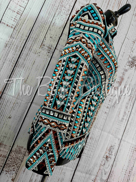 RE-ORDER Black, Turquoise, Copper & Silver Showmanship Jacket (Choose Your Size)