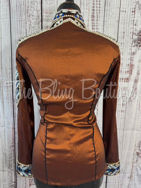 Rust, Blue & Black Day Shirt Set (XS/S)