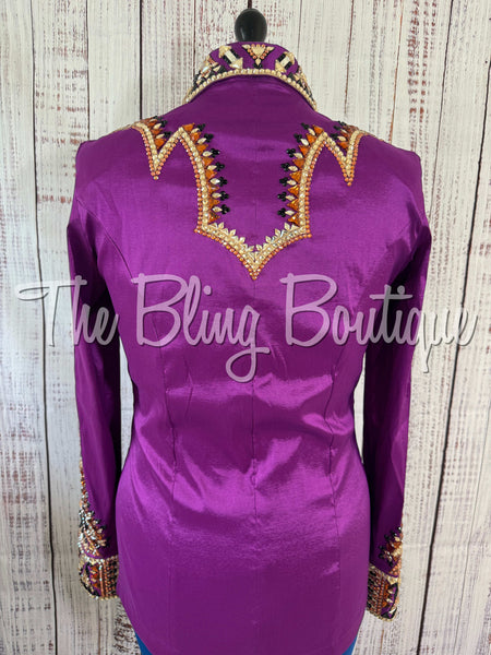 Berry, Copper & Tan Day Shirt Set (Large)