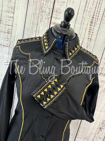 Black & Gold Day Shirt Set (Large)