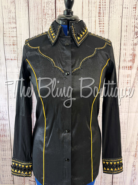 Black & Gold Day Shirt Set (Large)