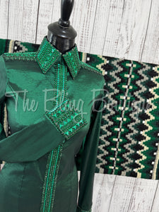 Hunter & Emerald Green Day Shirt Set (S)