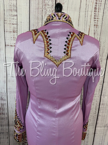 Lilac, Copper, Tan & Black Day Shirt Set (Medium)