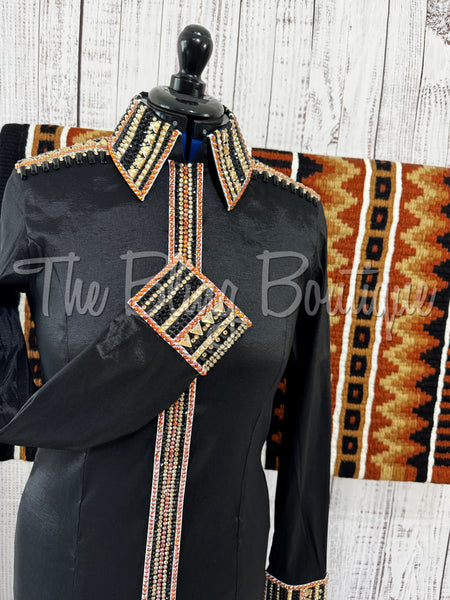 Black, Rust & Tan Day Shirt Set (L)