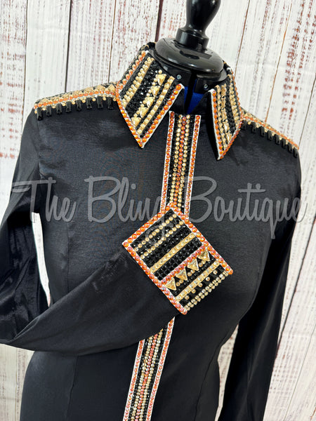 Black, Rust & Tan Day Shirt Set (L)