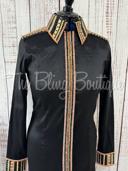 Black, Rust & Tan Day Shirt Set (L)