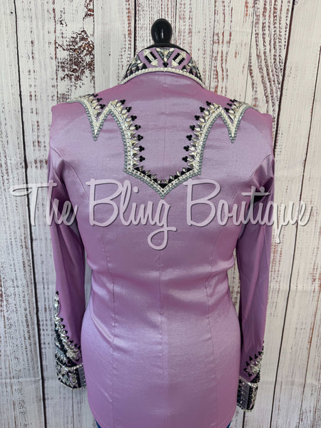 Lilac, Orchid, Grey & Black Day Shirt Set (Medium)