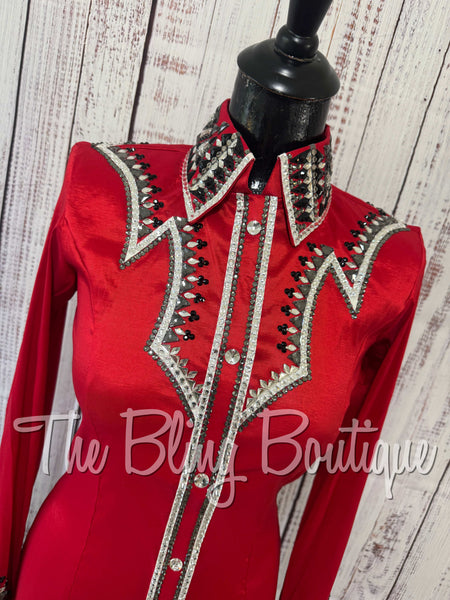 Red, Grey, Black & White Day Shirt Set (Small)