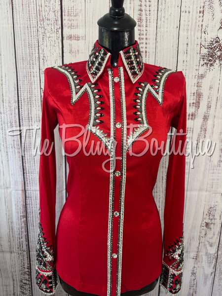 Red, Grey, Black & White Day Shirt Set (Small)