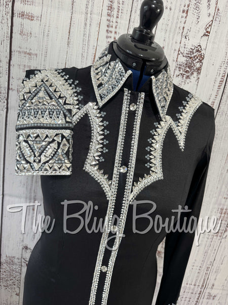 Black, Grey & White Day Shirt Set (Medium)