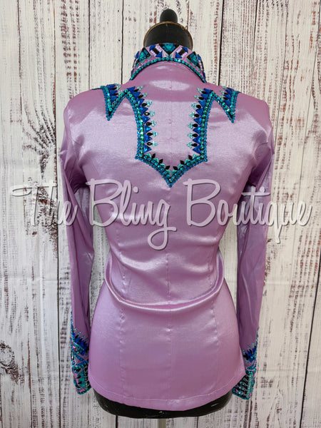Lilac & Turquoise Day Shirt Set (Small)