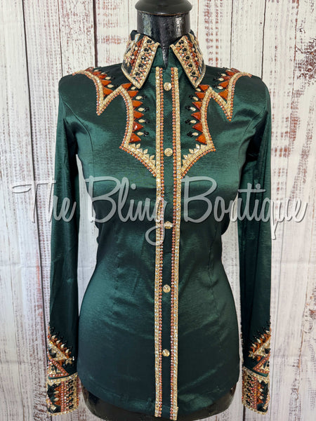 RE-ORDER Forest Green, Copper, Black & Tan Day Shirt Set (Choose Your Size)